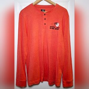 Vintage Y2K 🏝🌞Hurley Long Sleeve Henley Tee (M)